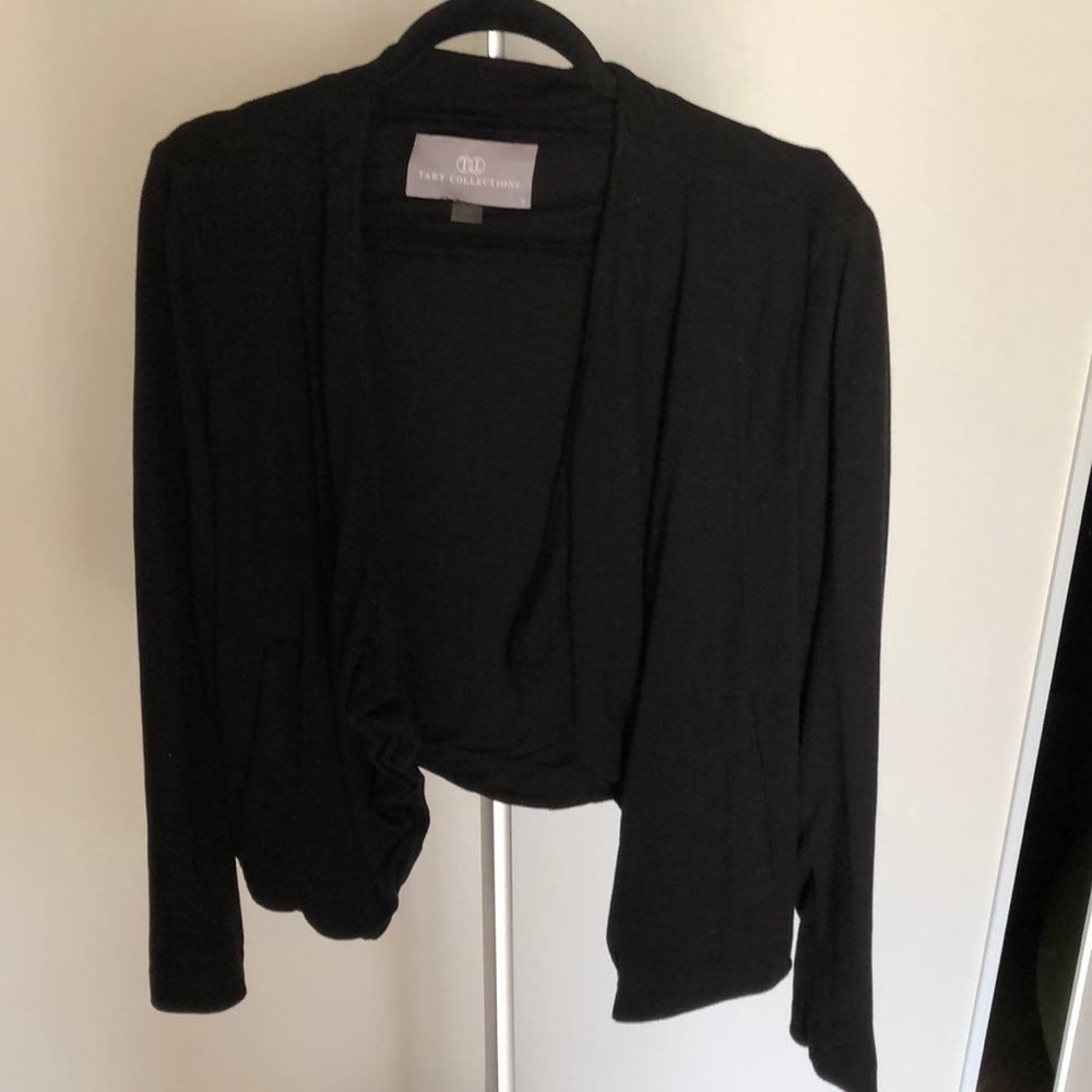Tarte cotton drape front with pockets jacket